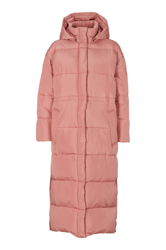 Basic Apparel Dagmar Long Coat Coats 282 Old Rose